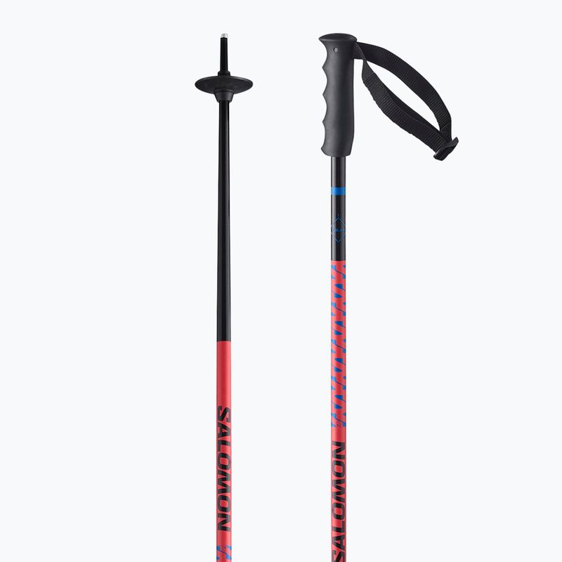 Bastoncini da sci bambini Salomon Polar Jr black/race blue/red 2