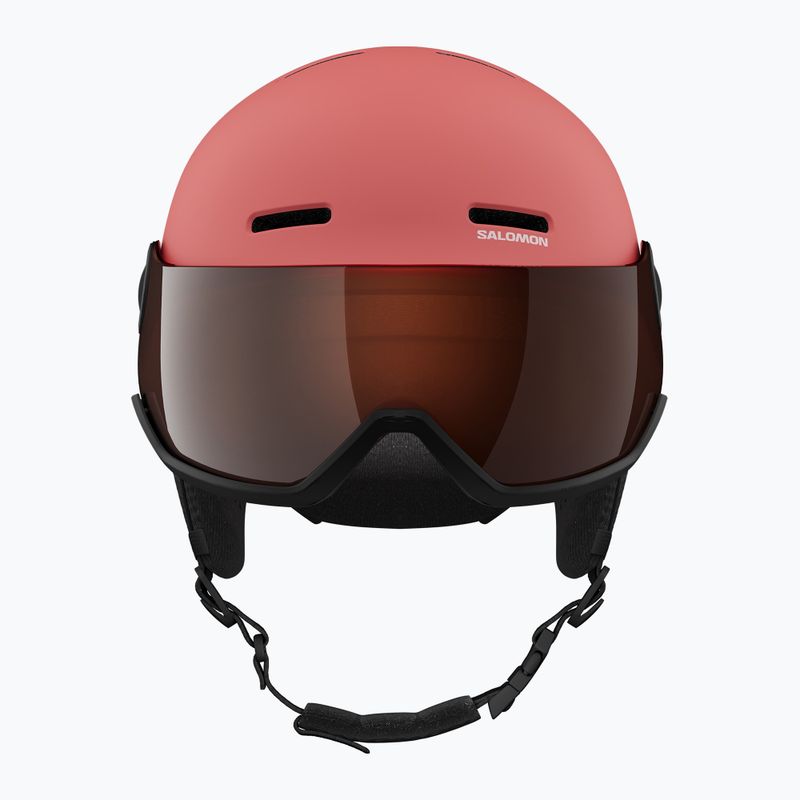 Casco da sci per bambini Salomon Orka Visor Jr S2 sun kissed coral 5