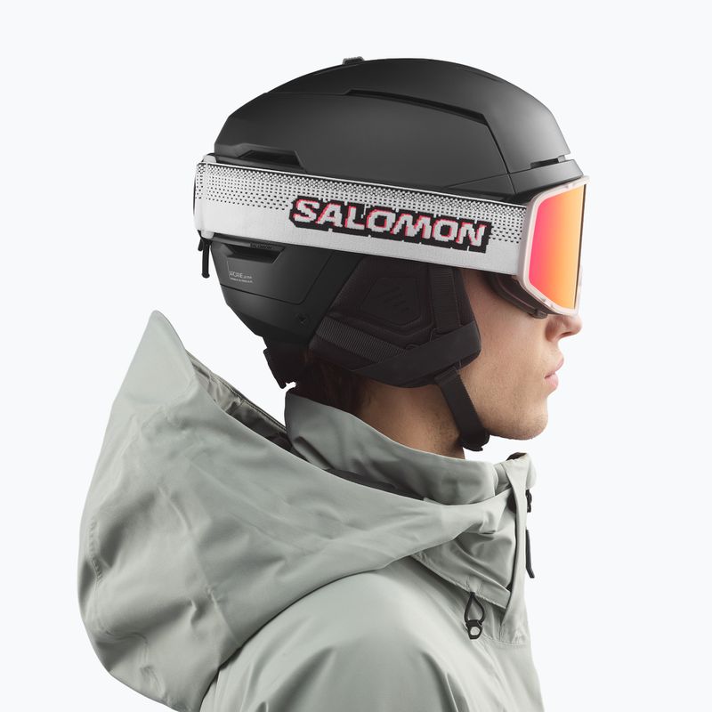 Maschera da sci Salomon Sentry Pro Sigma S3 translucent frozen/sigma fire red 6