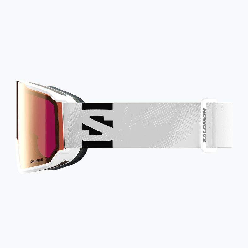 Maschera da sci Salomon S/View 3 S2 white/ml lruby 4