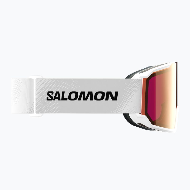 Maschera da sci Salomon S/View 3 S2 white/ml lruby 5