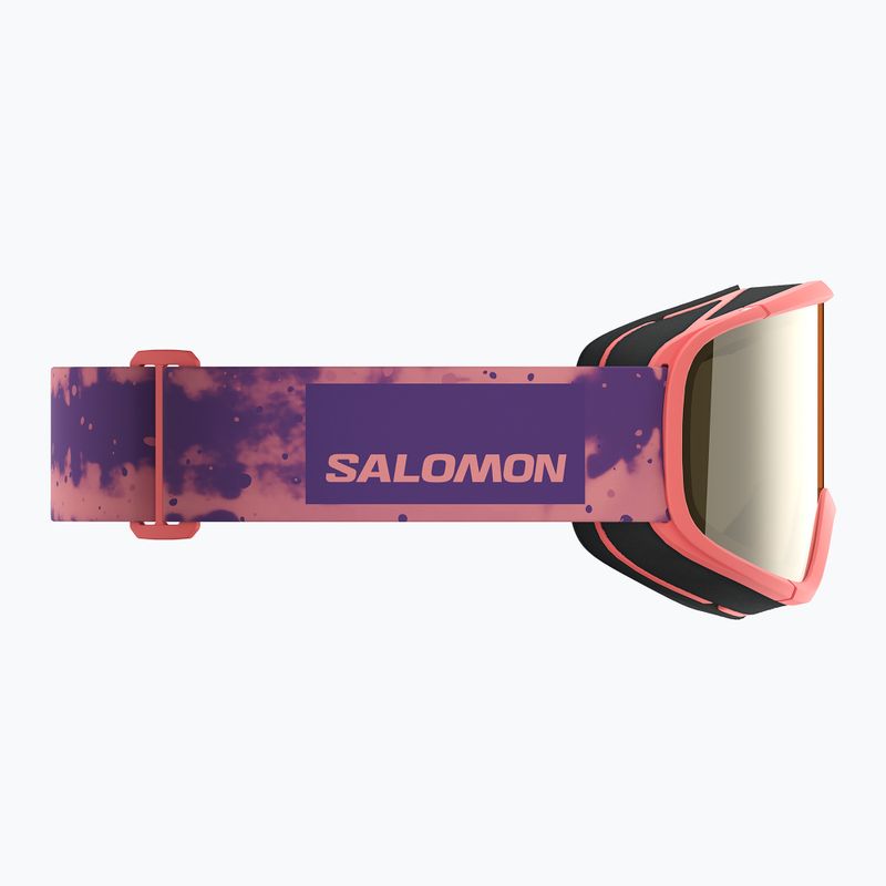 Maschera da sci per bambini Salomon Lumi Acces Jr S2 sun kissed coral/flash gold 5