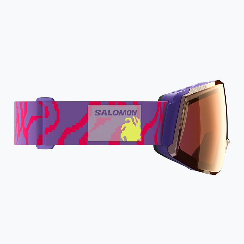 Maschera da sci Salomon Skarn Prime Sigma S2+S1 ultra violet/sigma copper/sigma clear pink 5