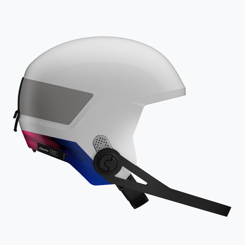 Casco da sci per bambini Salomon Equipe Fis + Chinguard Jr white/race blue 3