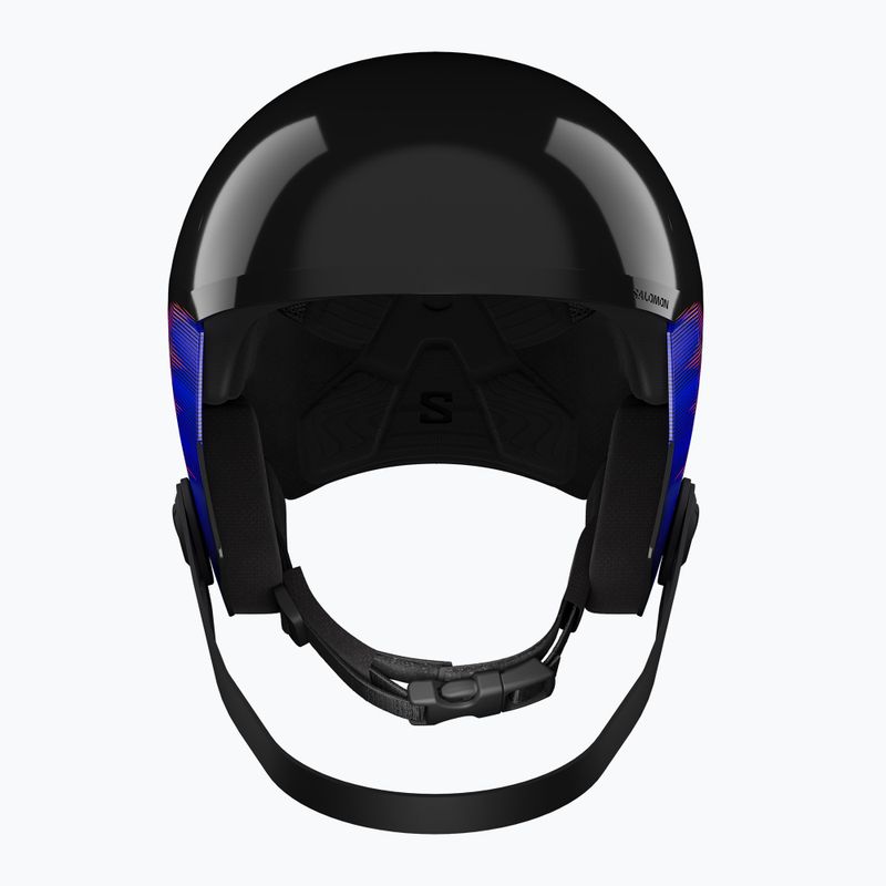 Casco da sci per bambini Salomon Equipe Fis + Chinguard Jr black/flames 2