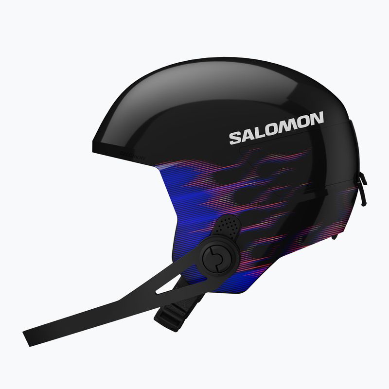 Casco da sci per bambini Salomon Equipe Fis + Chinguard Jr black/flames 4