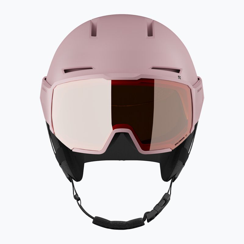Casco da sci Salomon Osmo Dawn Pink/Flash Tonic/Orange 5