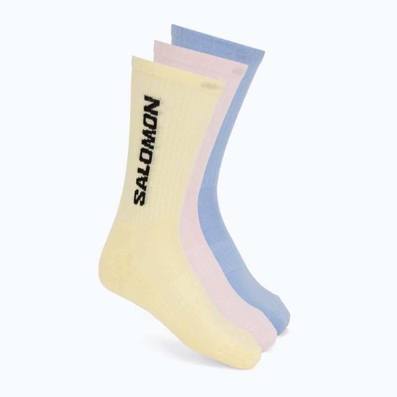 Calze Salomon Everyday Crew 3 pack brunnera blue/dusty yellow/icy pink