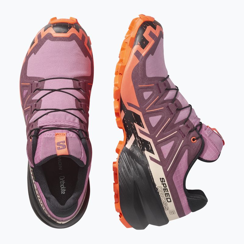 Scarpe da corsa donna Salomon Speedcross 6 GTX dusky orchid/huckleberry 4