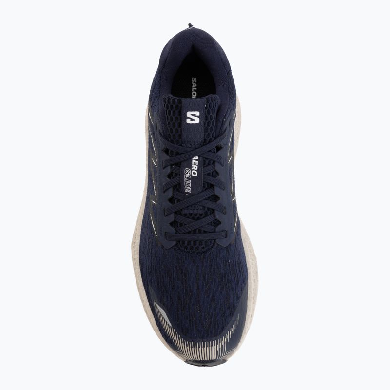 Scarpe da corsa uomo Salomon Aero Glide 4 maritime blue/silver cloud 5