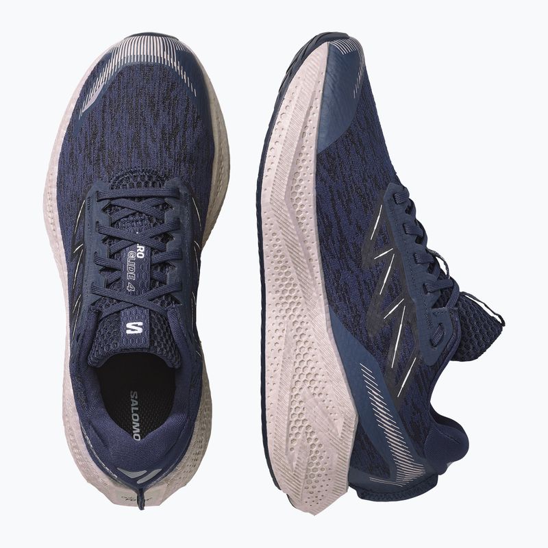 Scarpe da corsa uomo Salomon Aero Glide 4 maritime blue/silver cloud 3