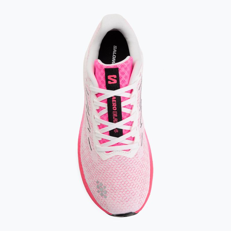 Scarpe da corsa donna Salomon Aero Blaze 4 white/knockout pink 5