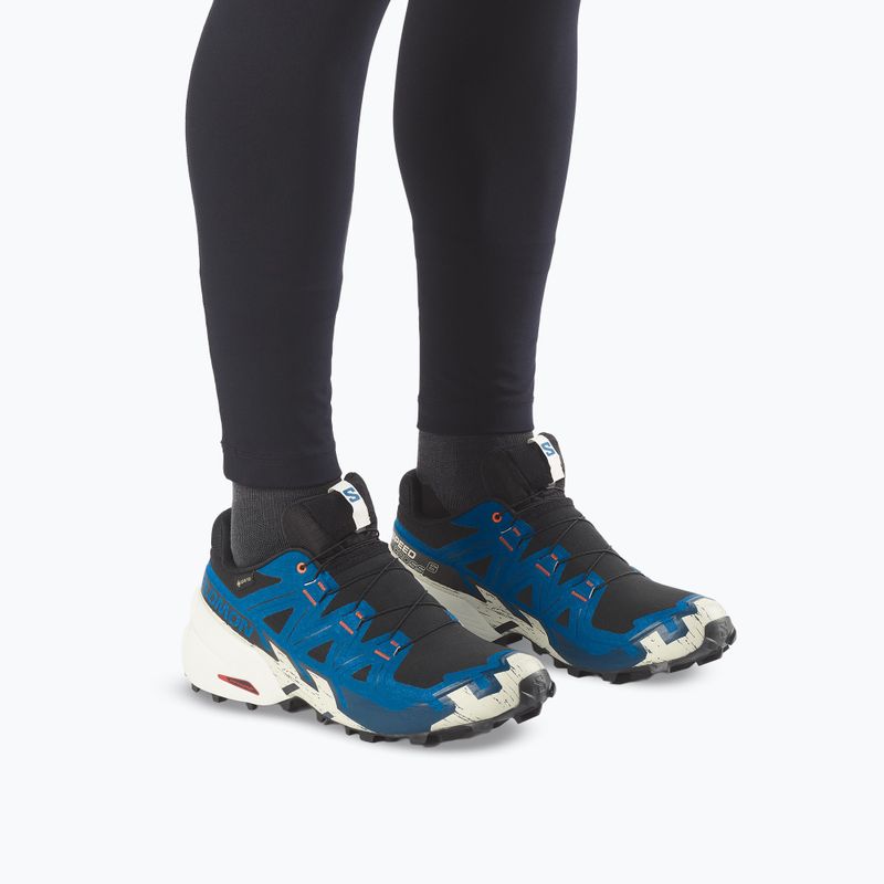 Scarpe da corsa uomo Salomon Speedcross 6 GTX black/mykonos blue 6