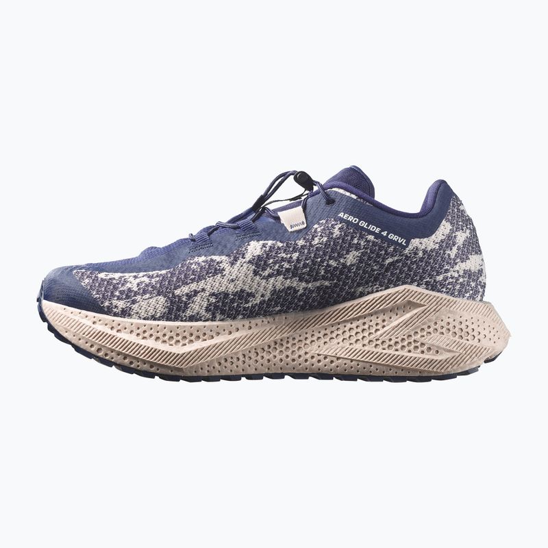 Scarpe da corsa uomo Salomon Aero Glide 4 GRVL maritime blue/silver cloud 2