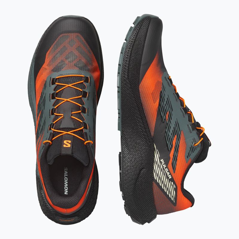 Scarpe da corsa uomo Salomon Pulsar Quiver urban chic/shocking orange 3