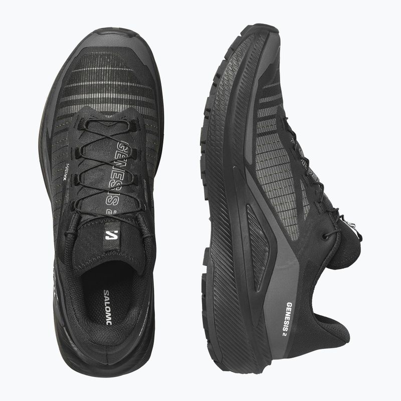 Scarpe da corsa uomo Salomon Genesis 2 black/black 5