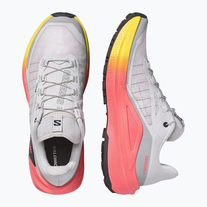 Scarpe da corsa donna Salomon Genesis 2 gray violet/safety yellow 5