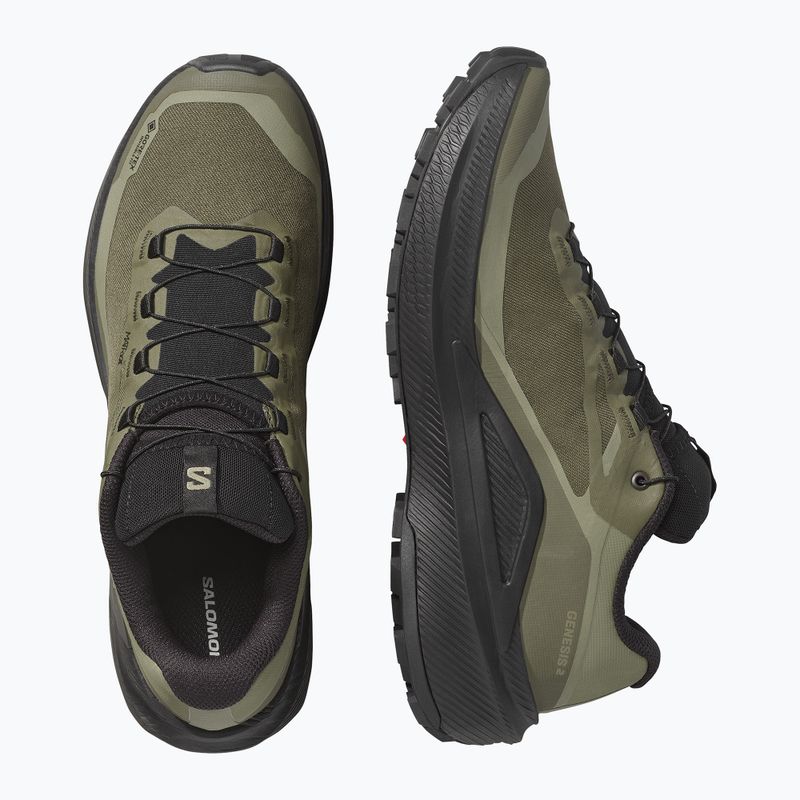 Scarpe da corsa uomo Salomon Genesis 2 GTX grape leaf/black 3