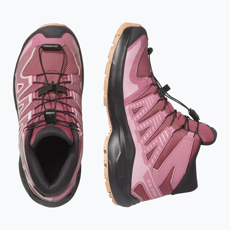 Scarponcini da trekking bambini Salomon XA Pro Mid Waterproof nocturne/dusky orchid 3