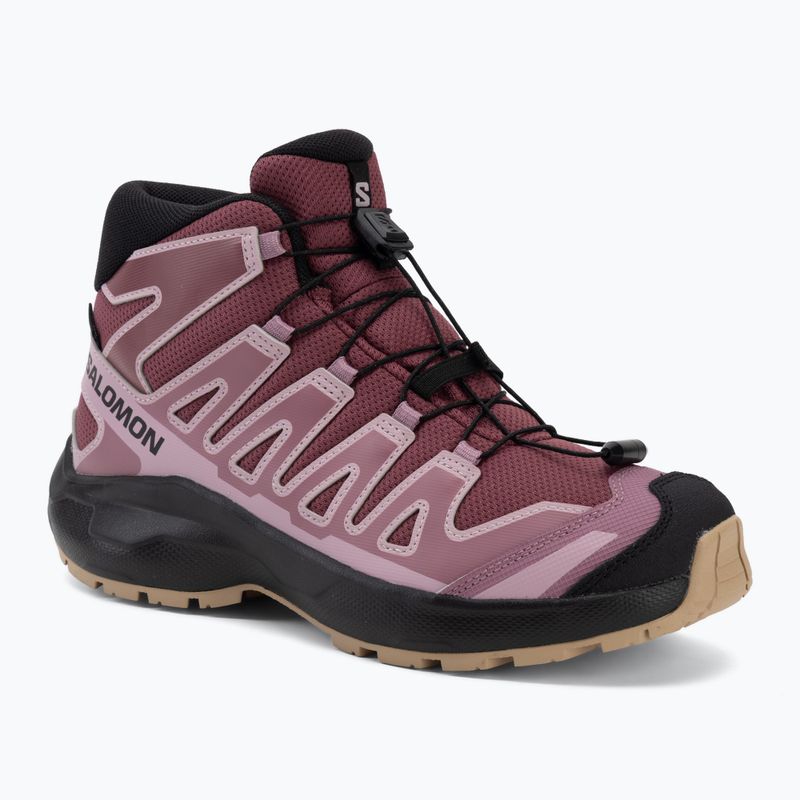 Scarponcini da trekking bambini Salomon XA Pro Mid Waterproof nocturne/dusky orchid