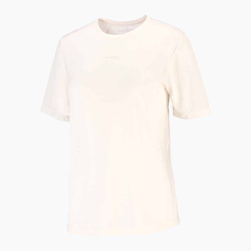 Maglia da running da donna Salomon Shakeout Core GFX SS Tee whisper white/pink frosting 5