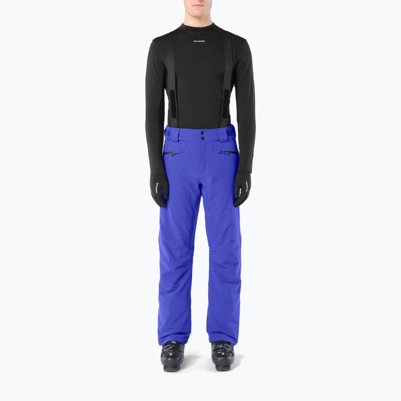 Pantaloni da sci da uomo Salomon Edge clematis blue