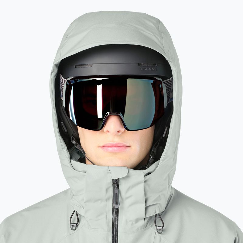 Giacca da sci da uomo Salomon Brilliant 2.0 wrought iron/deep black 3