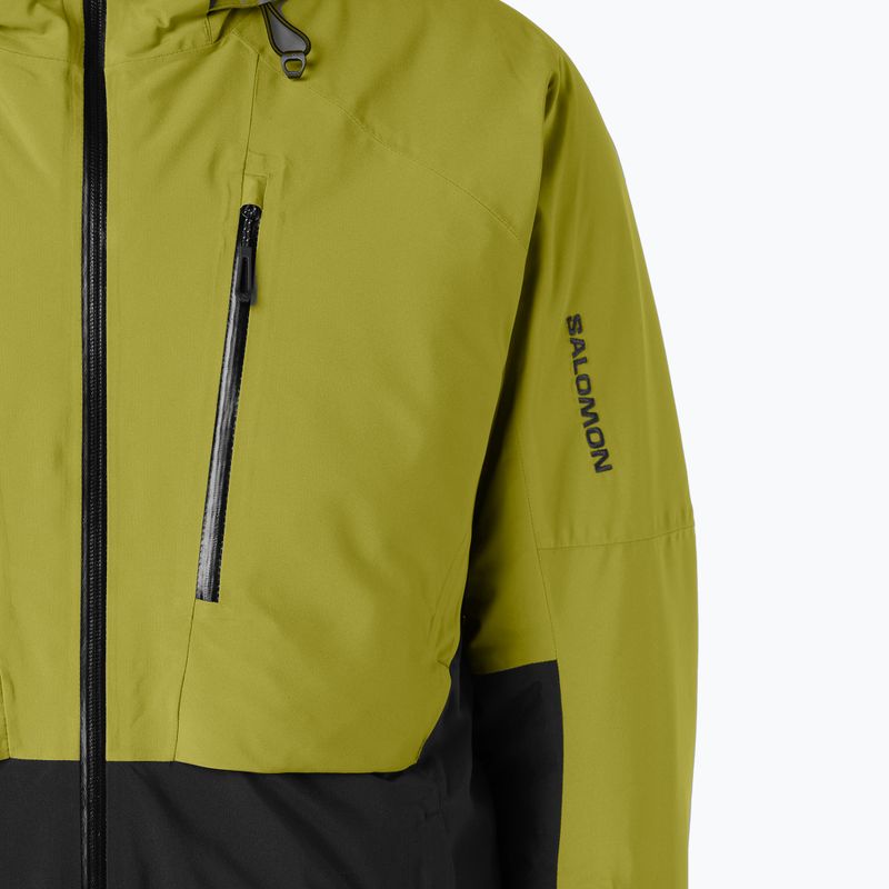 Giacca da sci da uomo Salomon Brilliant 2.0 cardamon seed/deep black 4