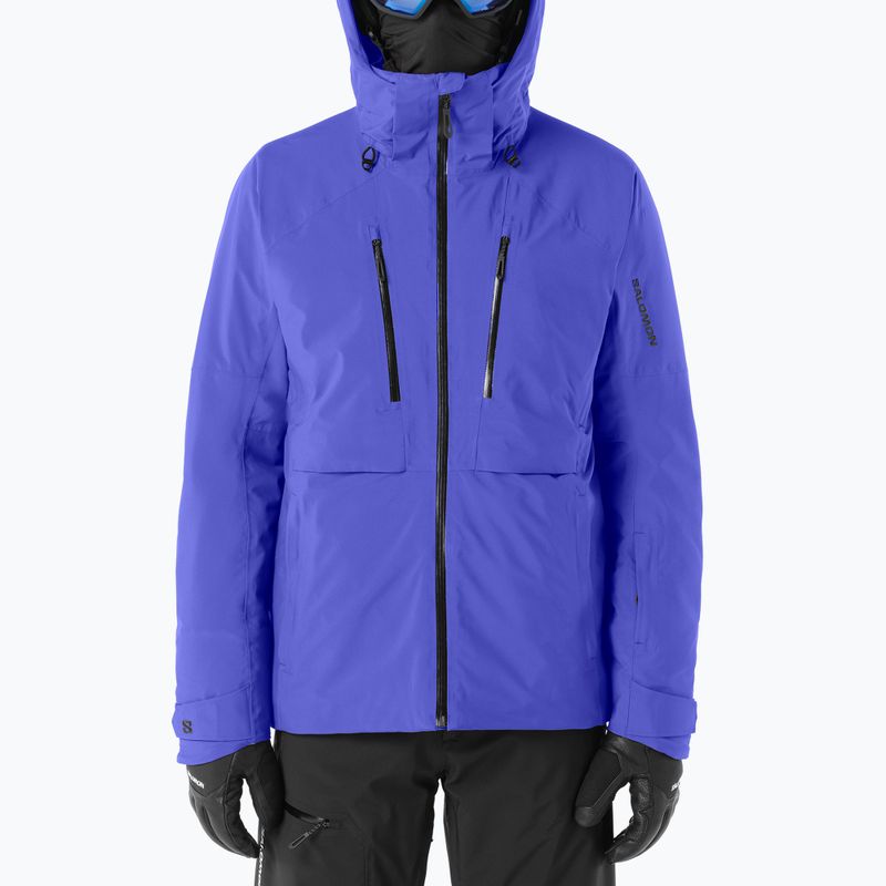 Giacca da sci da uomo Salomon Brilliant 2.0 clematis blue