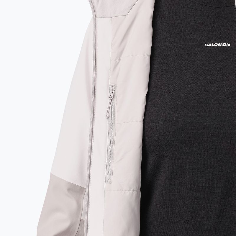 Giacca da sci da donna Salomon Highland white sand/silver cloud 5