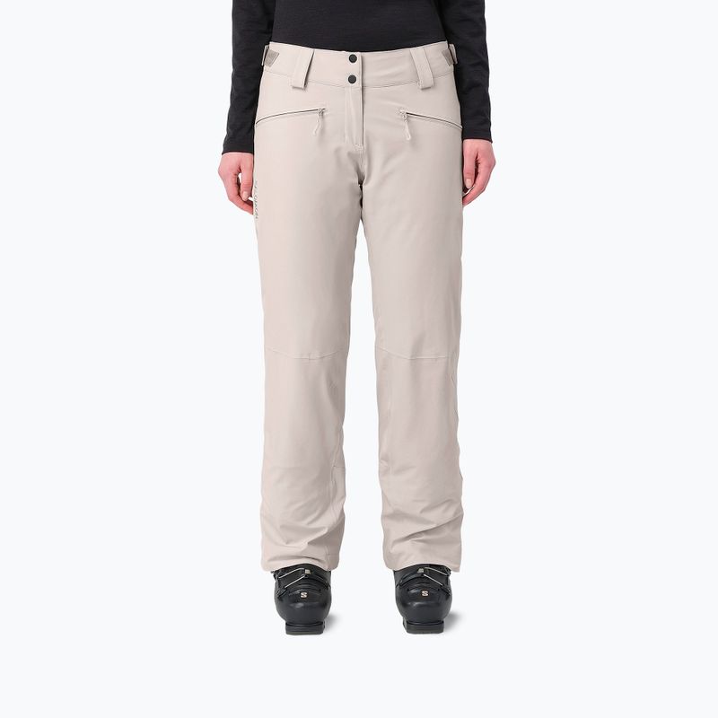 Pantaloni da sci da donna Salomon Edge silver cloud