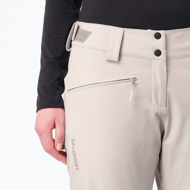 Pantaloni da sci da donna Salomon Edge silver cloud 3