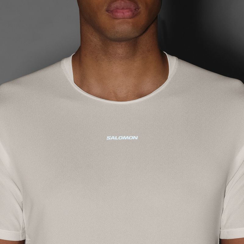 Maglia da corsa da uomo Salomon Sense Aero GFX Tee SS whisper white/raind day/bright white 4
