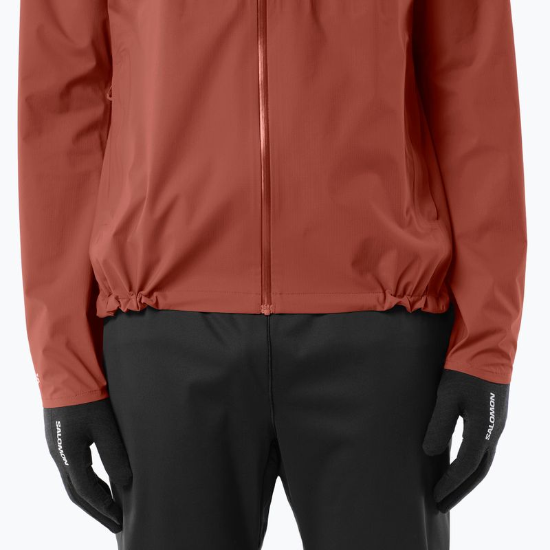 Giacca da corsa da uomo Salomon Bonatti Waterproof burnt umber 4