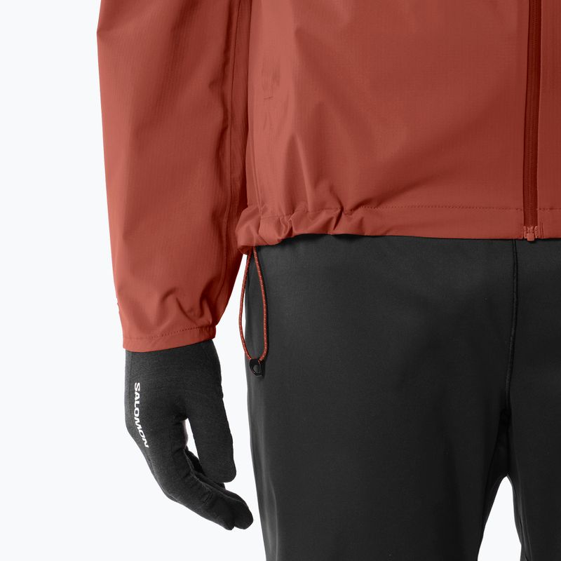 Giacca da corsa da uomo Salomon Bonatti Waterproof burnt umber 7