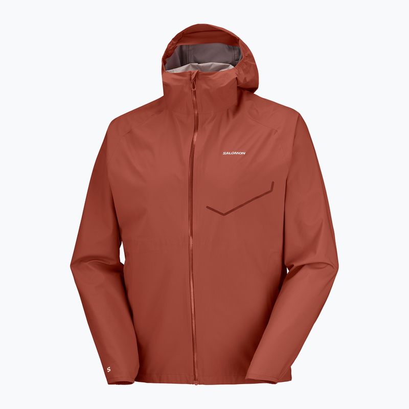 Giacca da corsa da uomo Salomon Bonatti Waterproof burnt umber 8