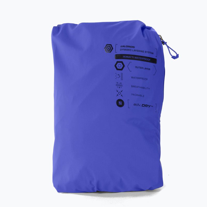 Giacca da corsa da uomo Salomon Bonatti Waterproof clematis blue 9