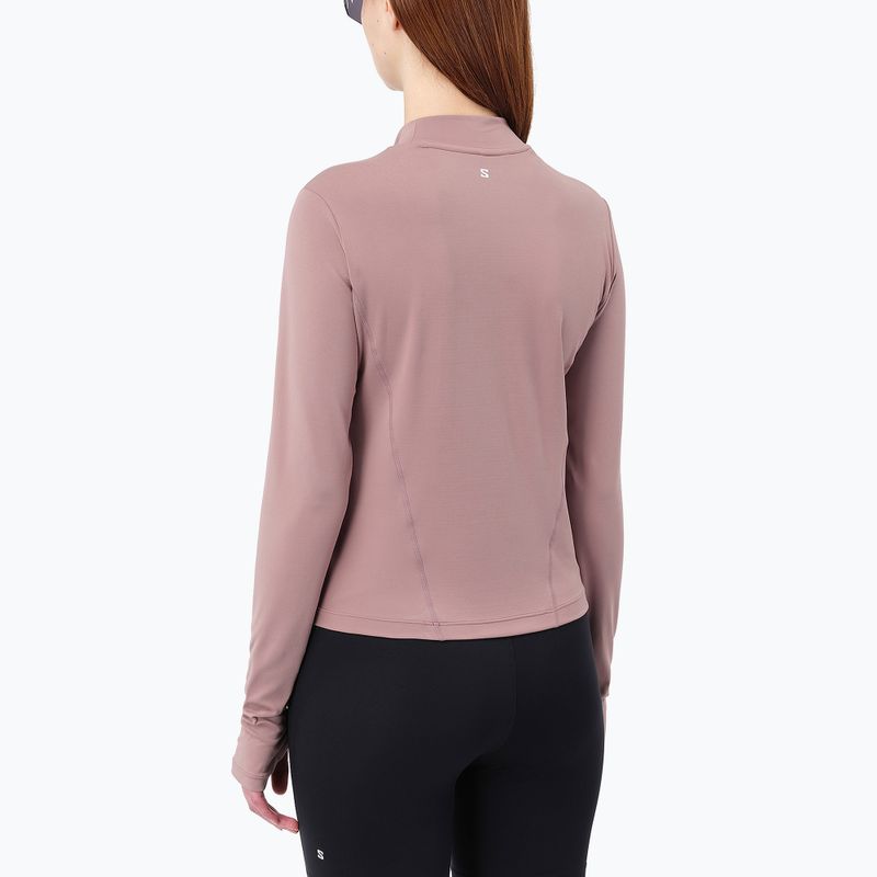 Longsleeve da running donna Salomon Bliss antler 2