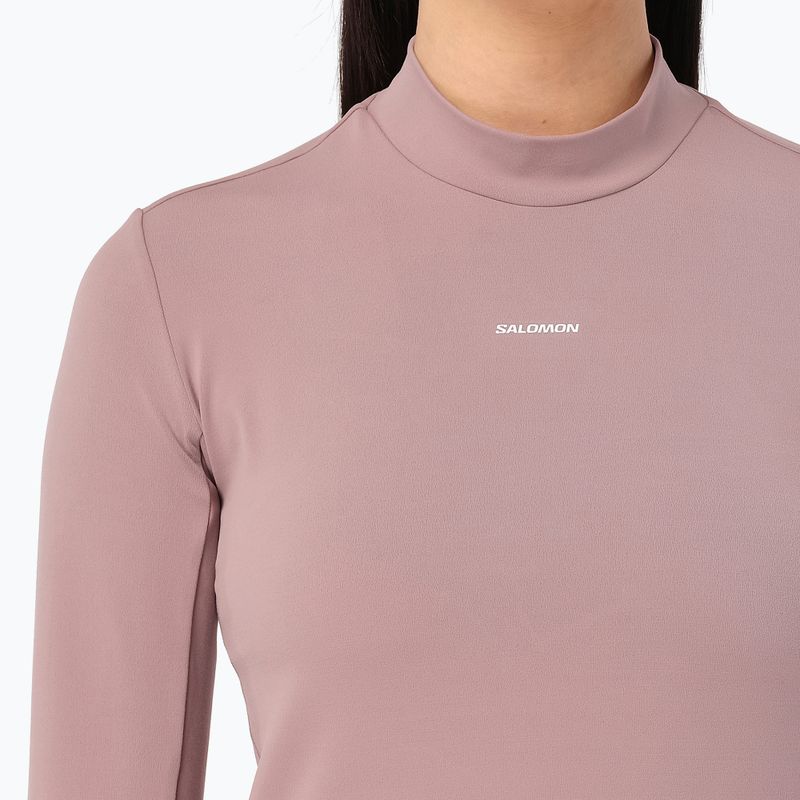 Longsleeve da running donna Salomon Bliss antler 3