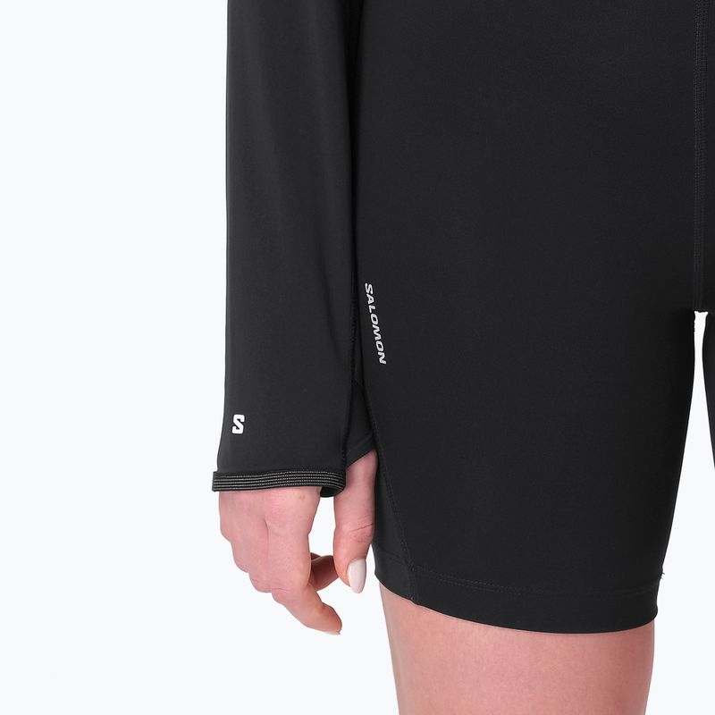 Felpa donna Salomon Sense Aero Hybrid CP PLVR deep black 4