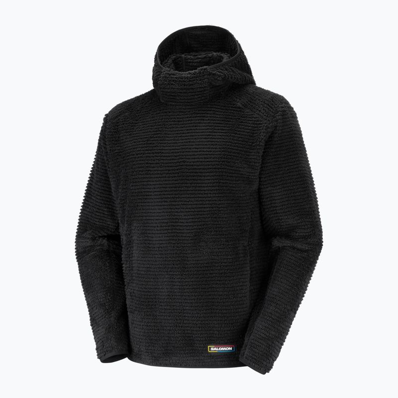 Pile uomo Salomon Thernova Fleece Hoodie deep black 6