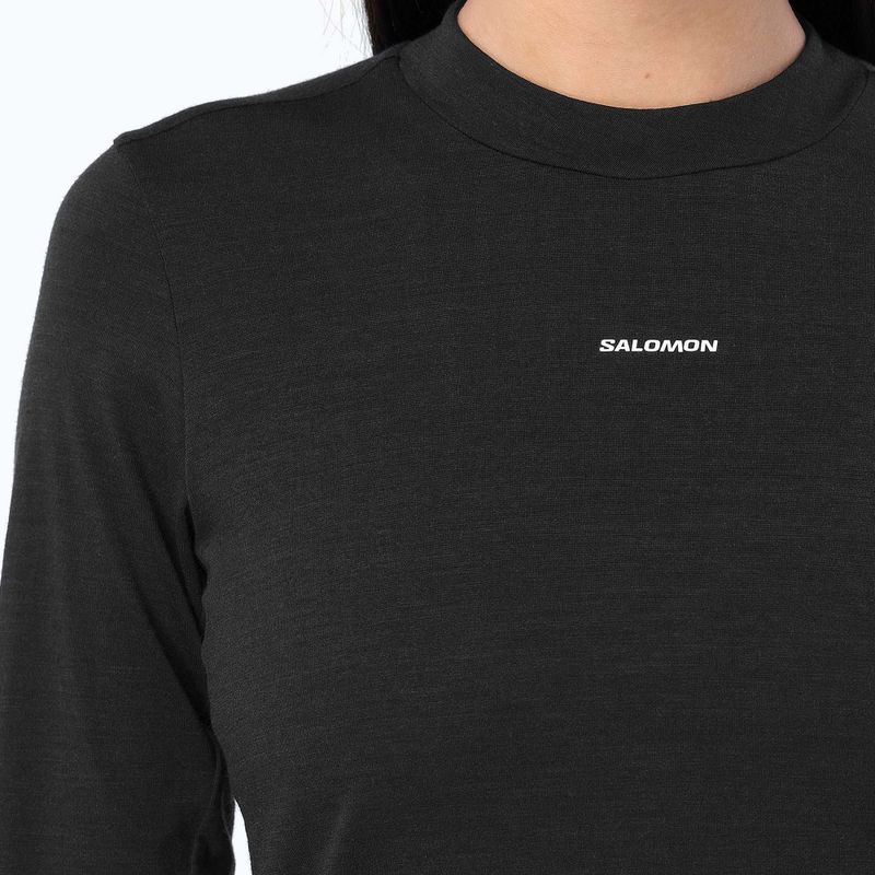 Longsleeve da running donna Salomon Sense Merino Tee LS deep black 3