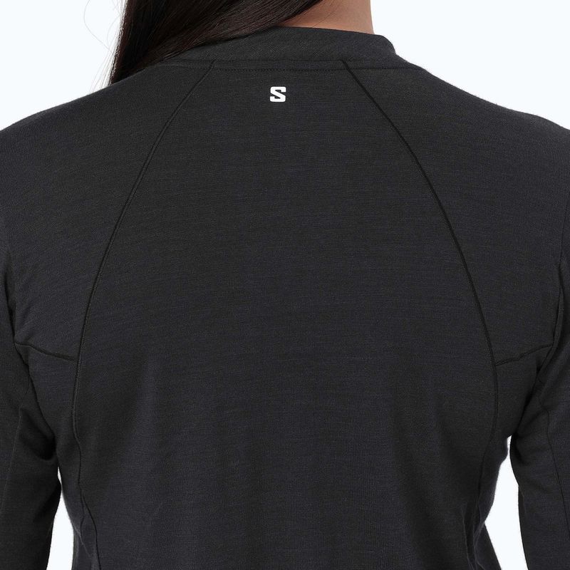 Longsleeve da running donna Salomon Sense Merino Tee LS deep black 4