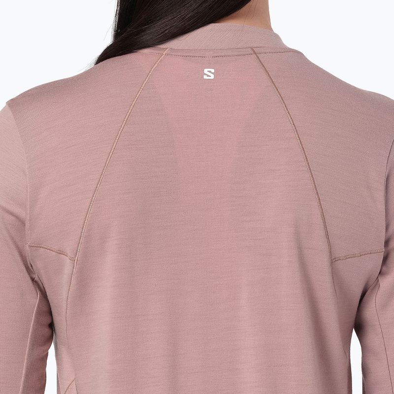 Longsleeve da running donna Salomon Sense Merino Tee LS antler 4