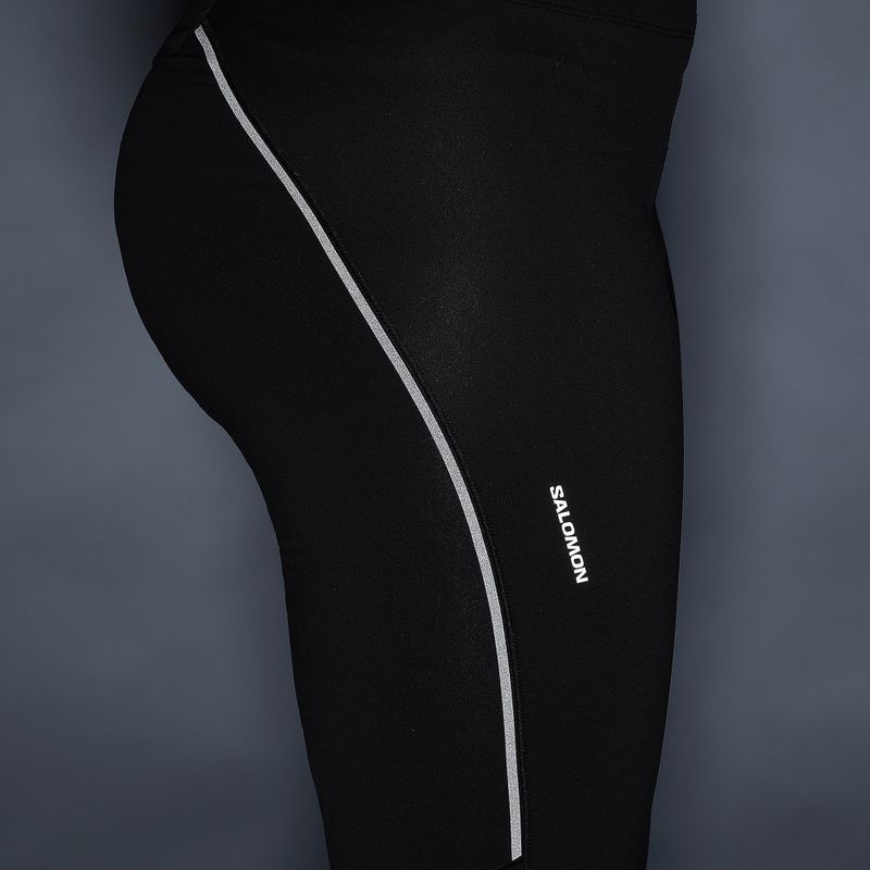 Leggings da corsa da donna Salomon Sense Softshell Tights deep black 6