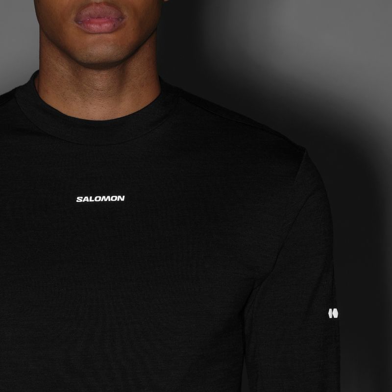 Longsleeve da running uomo Salomon Sense Merino Tee LS deep black 6
