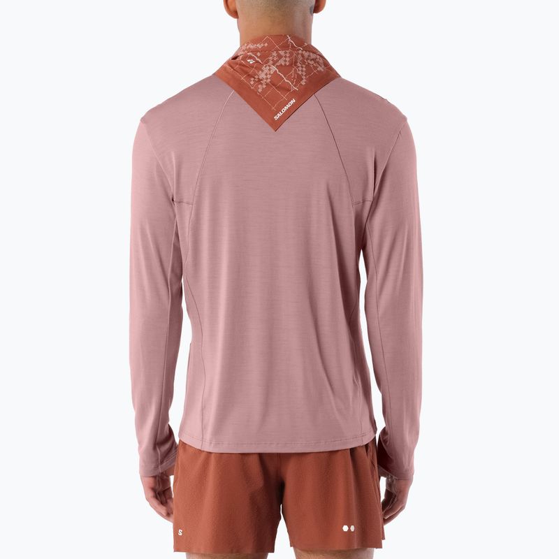 Longsleeve da running uomo Salomon Sense Merino Tee LS antler 3