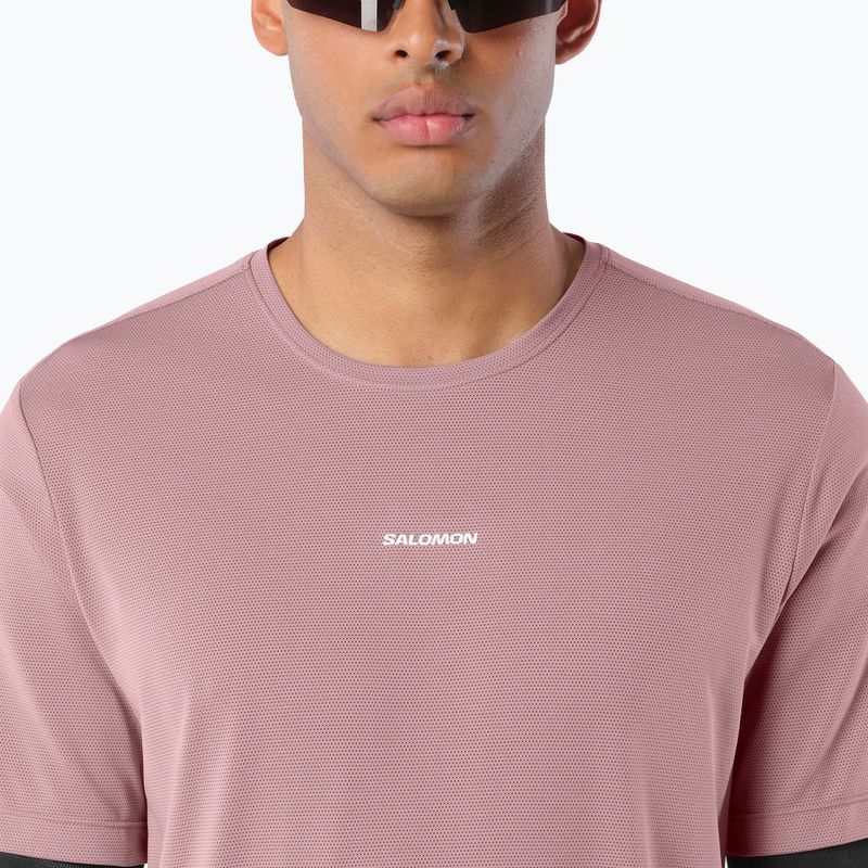 Maglia da corsa da uomo Salomon Shakeout Core SS Tee antler 3