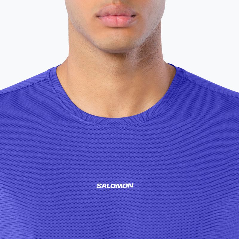 Maglia da corsa da uomo Salomon Shakeout Core SS Tee clematis blue 3