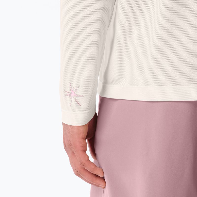 Longsleeve da running uomo Salomon Shakeout Core Tee GFX LS whisper white/pink frosting 4